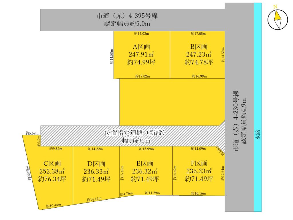 曲沢町_全6区画分譲地区画