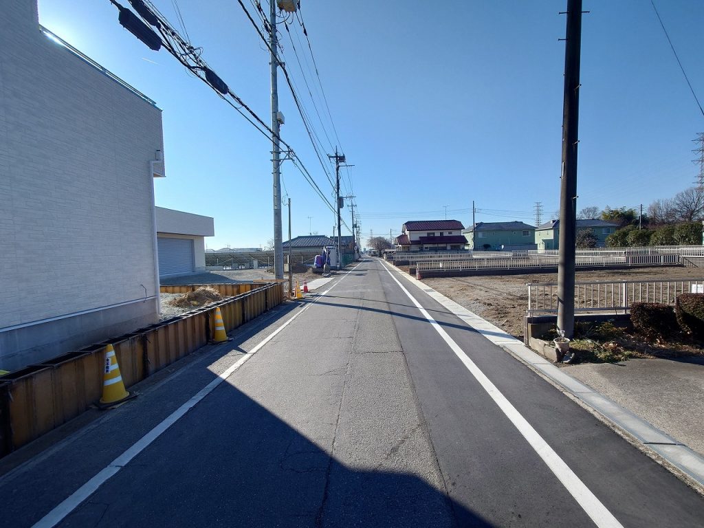 伊勢崎市曲沢町_5区画前面道路