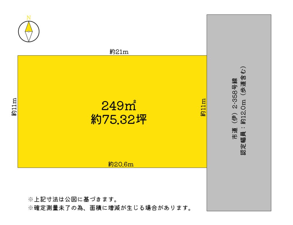 伊勢崎市昭和町_土地区画図