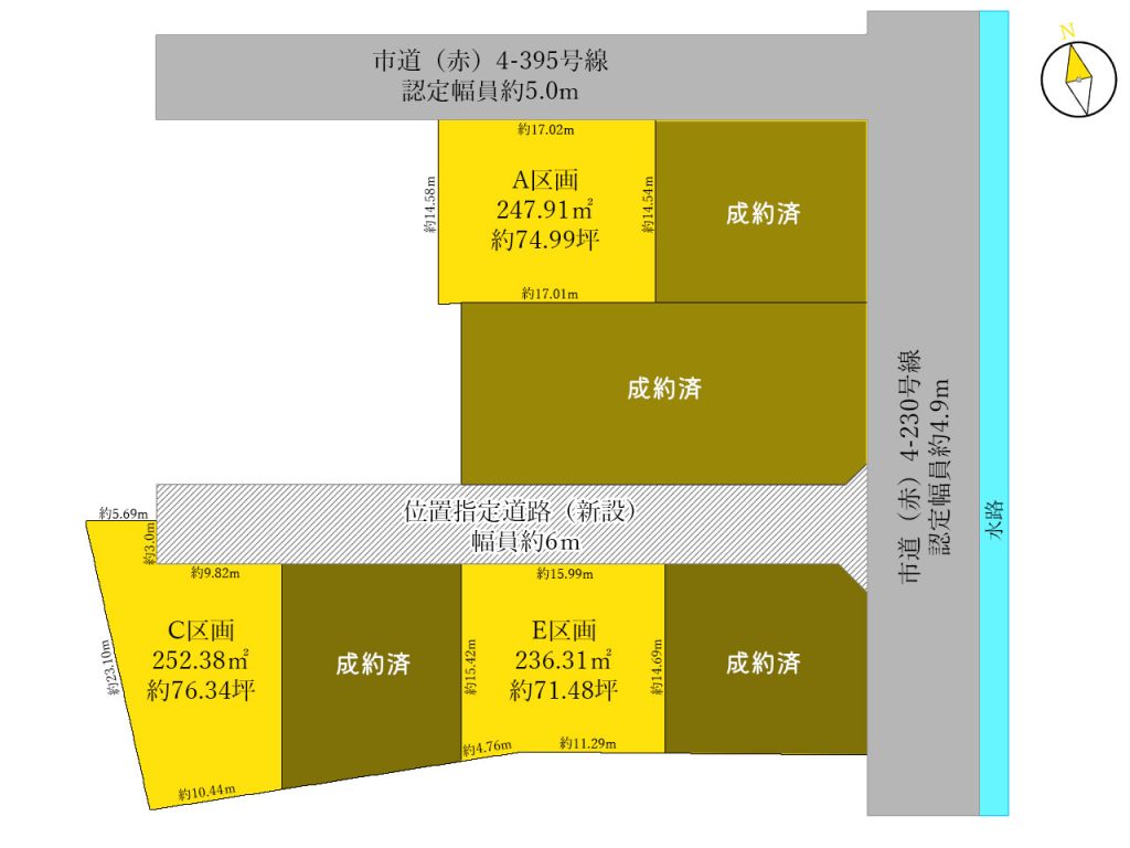 曲沢町7区画_区画図