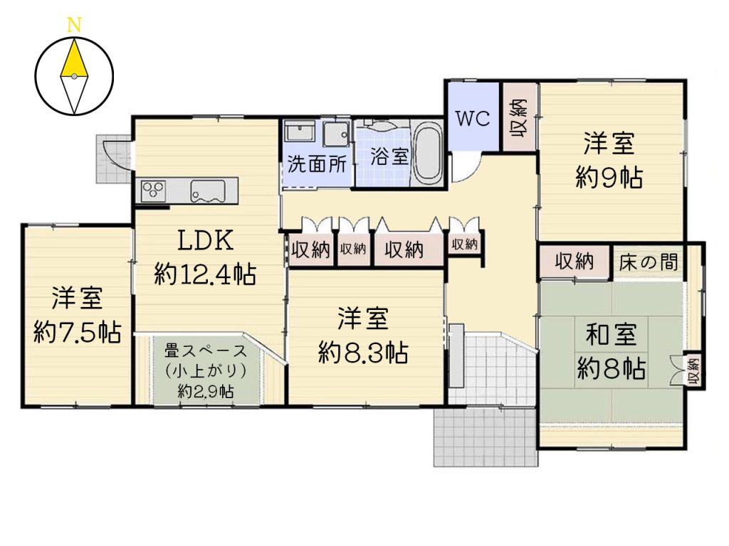 伊勢崎市東本町土地_間取り図